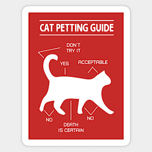 Cat Petting Guide Magnet